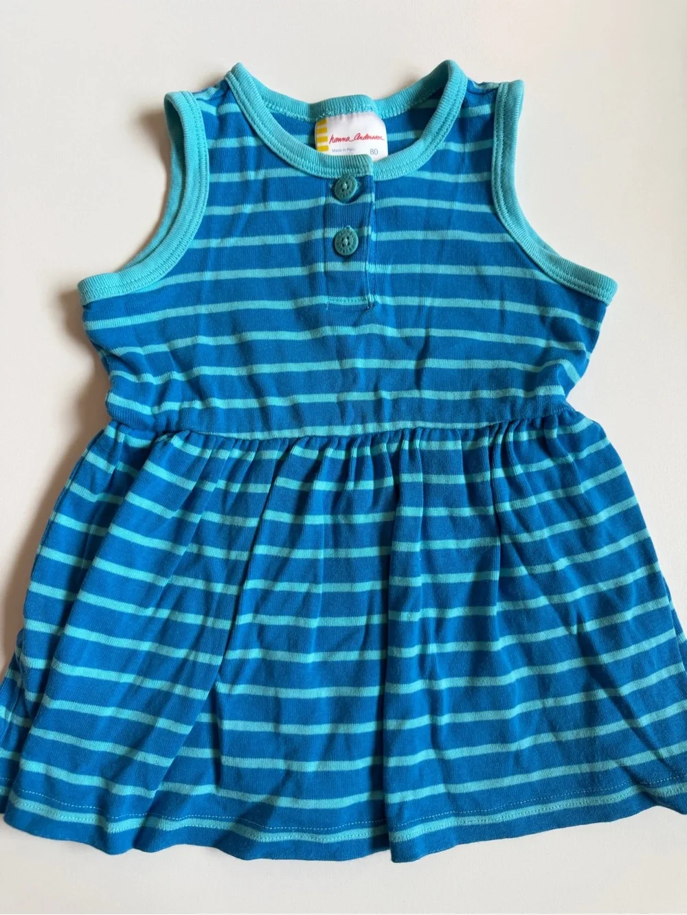 Vintage Hanna Andersson Striped Play Dress Set